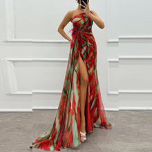 Load image into Gallery viewer, Island Breeze Off-Shoulder Floral Maxi Dress