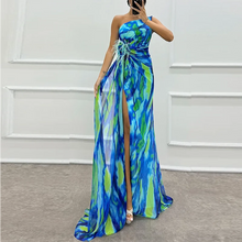 Load image into Gallery viewer, Island Breeze Off-Shoulder Floral Maxi Dress