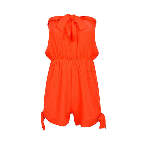 Jumpsuits Sleeveless Mini Romper