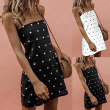 Load image into Gallery viewer, Polka Dots Mini Dresses