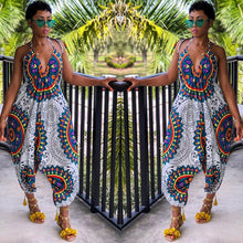 Load image into Gallery viewer, Jumpsuit Printed Halter and Loose Trousers