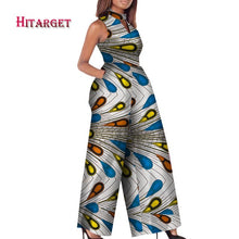 Load image into Gallery viewer, O-Neck Sleeveless Printed Jumpsuit