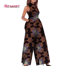 Load image into Gallery viewer, O-Neck Sleeveless Printed Jumpsuit