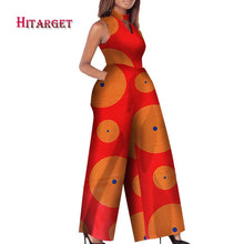 Load image into Gallery viewer, O-Neck Sleeveless Printed Jumpsuit