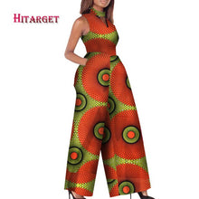 Load image into Gallery viewer, O-Neck Sleeveless Printed Jumpsuit