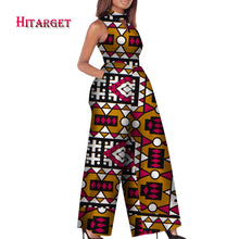 Load image into Gallery viewer, O-Neck Sleeveless Printed Jumpsuit