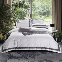 Load image into Gallery viewer, Egyptian Cotton Hotel White Bedding Set Luxury