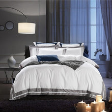 Load image into Gallery viewer, Egyptian Cotton Hotel White Bedding Set Luxury