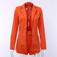 Load image into Gallery viewer, Candy Colour Basic Blazer Coat +Pants Slim Suit Jacket Blazer Set