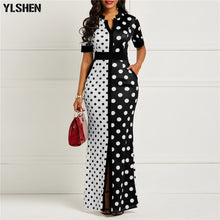 Load image into Gallery viewer, Polka Dot African Dress