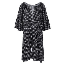 Load image into Gallery viewer, Floral Long Sleeve Shirt Dress