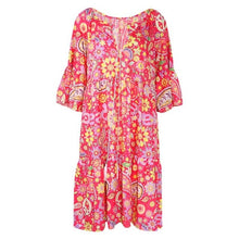 Load image into Gallery viewer, Floral Long Sleeve Shirt Dress