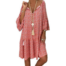 Load image into Gallery viewer, Floral Long Sleeve Shirt Dress