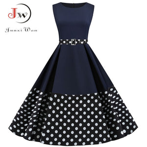 3XL Women Elegant Vintage Midi Dress