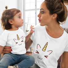 Load image into Gallery viewer, Eye Lashes &amp; Red Lips Print Women and Kids T-shirt