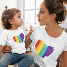 Load image into Gallery viewer, Eye Lashes &amp; Red Lips Print Women and Kids T-shirt