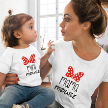 Load image into Gallery viewer, Eye Lashes &amp; Red Lips Print Women and Kids T-shirt
