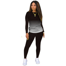 Load image into Gallery viewer, Jogger Suit Gradient Long Sleeve Pullover