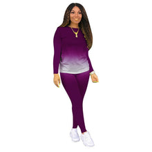 Load image into Gallery viewer, Jogger Suit Gradient Long Sleeve Pullover