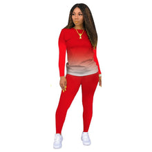Load image into Gallery viewer, Jogger Suit Gradient Long Sleeve Pullover