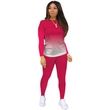 Load image into Gallery viewer, Jogger Suit Gradient Long Sleeve Pullover