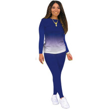 Load image into Gallery viewer, Jogger Suit Gradient Long Sleeve Pullover