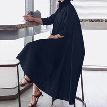 Load image into Gallery viewer, Turn-down Collar Asymmetrical Party Dress