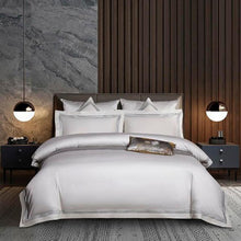 Load image into Gallery viewer, Embroidered Duvet Cover Set Premium Soft Egyptian Cotton Bedding