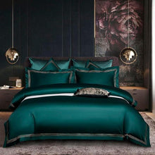 Load image into Gallery viewer, Embroidered Duvet Cover Set Premium Soft Egyptian Cotton Bedding