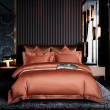 Load image into Gallery viewer, Embroidered Duvet Cover Set Premium Soft Egyptian Cotton Bedding