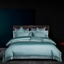 Load image into Gallery viewer, Embroidered Duvet Cover Set Premium Soft Egyptian Cotton Bedding