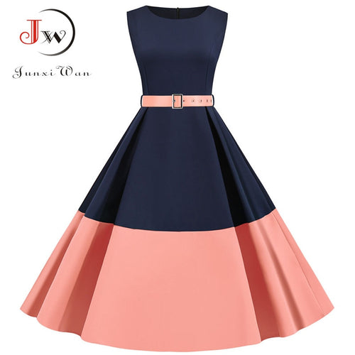 3XL Women Elegant Vintage Midi Dress