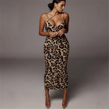 Load image into Gallery viewer, Solid Sexy Skinny Slim Bodycon Sleeveless Hollow Out Dress