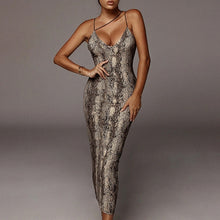 Load image into Gallery viewer, Solid Sexy Skinny Slim Bodycon Sleeveless Hollow Out Dress