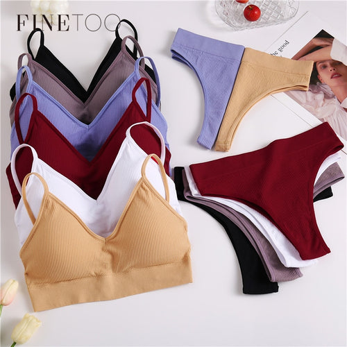 Bra & Panties Set Sexy G-String Push Up Bra Set