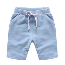 Load image into Gallery viewer, Cotton Solid Elastic Waist Shorts For Boys &amp; Girls