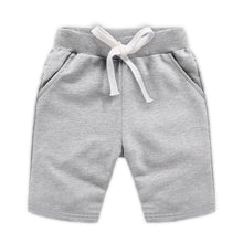 Load image into Gallery viewer, Cotton Solid Elastic Waist Shorts For Boys &amp; Girls