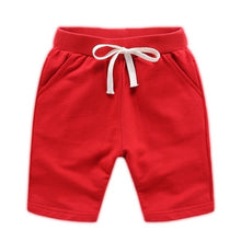 Load image into Gallery viewer, Cotton Solid Elastic Waist Shorts For Boys &amp; Girls