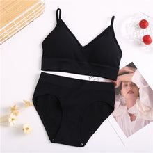 Load image into Gallery viewer, Bra &amp; Panties Set Sexy G-String Push Up Bra Set