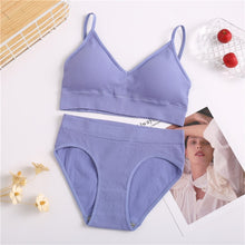 Load image into Gallery viewer, Bra &amp; Panties Set Sexy G-String Push Up Bra Set
