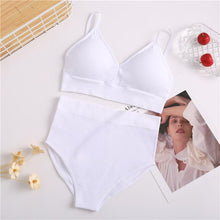 Load image into Gallery viewer, Bra &amp; Panties Set Sexy G-String Push Up Bra Set