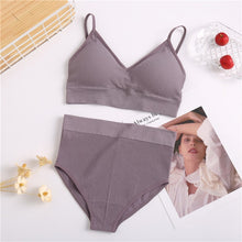 Load image into Gallery viewer, Bra &amp; Panties Set Sexy G-String Push Up Bra Set