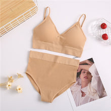 Load image into Gallery viewer, Bra &amp; Panties Set Sexy G-String Push Up Bra Set