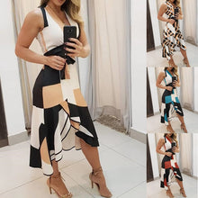 Load image into Gallery viewer, V Neck Empire Belt Tunic Midi Dresses