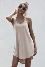 Load image into Gallery viewer, O-neck Sleeveless Tank Dress
