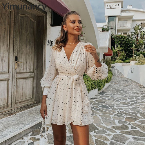 Dot Chiffon Dress