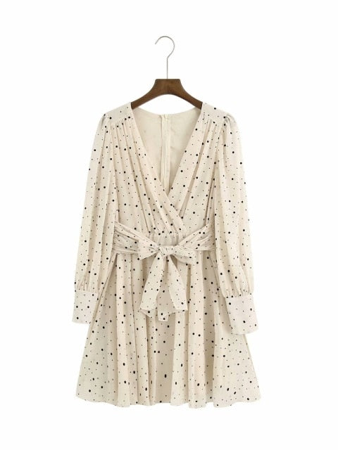 Dot Chiffon Dress