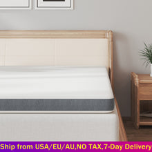 Load image into Gallery viewer, 8cm/10cm Thickness Gel Memory Foam Mattress Topper with Breathable Bamboo Cover Pressure-Relief Foam Bed Mattress Pad All Size