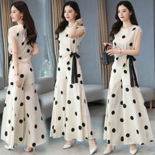 Load image into Gallery viewer, Chiffon Wide Leg Pants Skirt Suit
