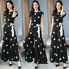 Load image into Gallery viewer, Chiffon Wide Leg Pants Skirt Suit